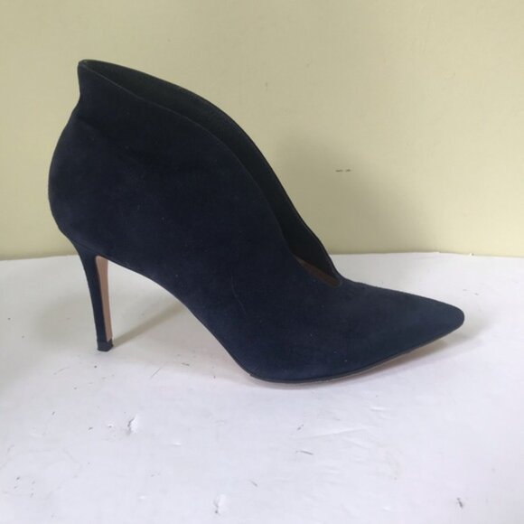 Gianvito Rossi Vamp Suede 85 Ankle booties Shoes Heels Pointy Toes Ankle Boot 39 - Picture 4 of 16